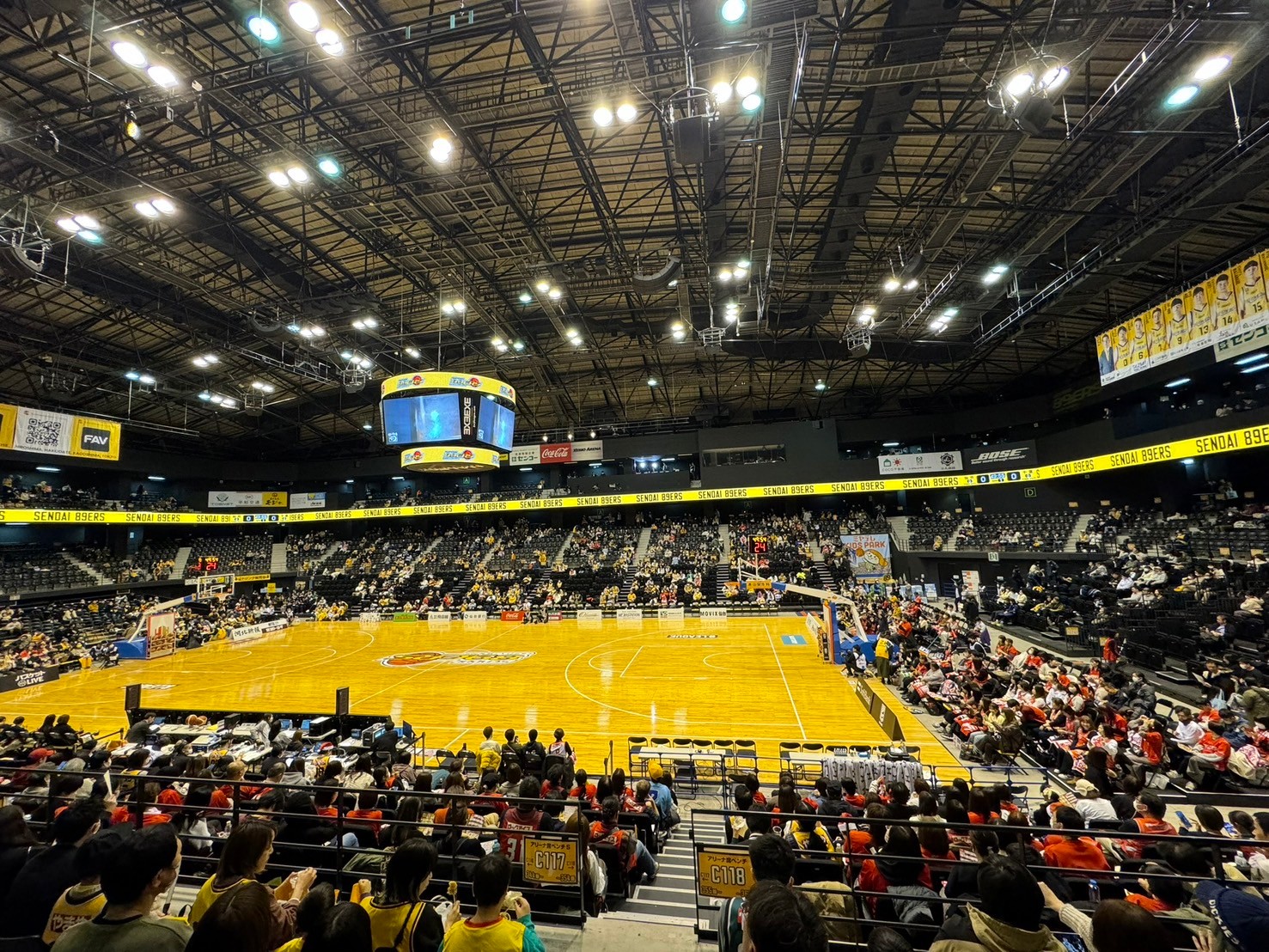 ゼビオアリーナ仙台 アリーナ内部