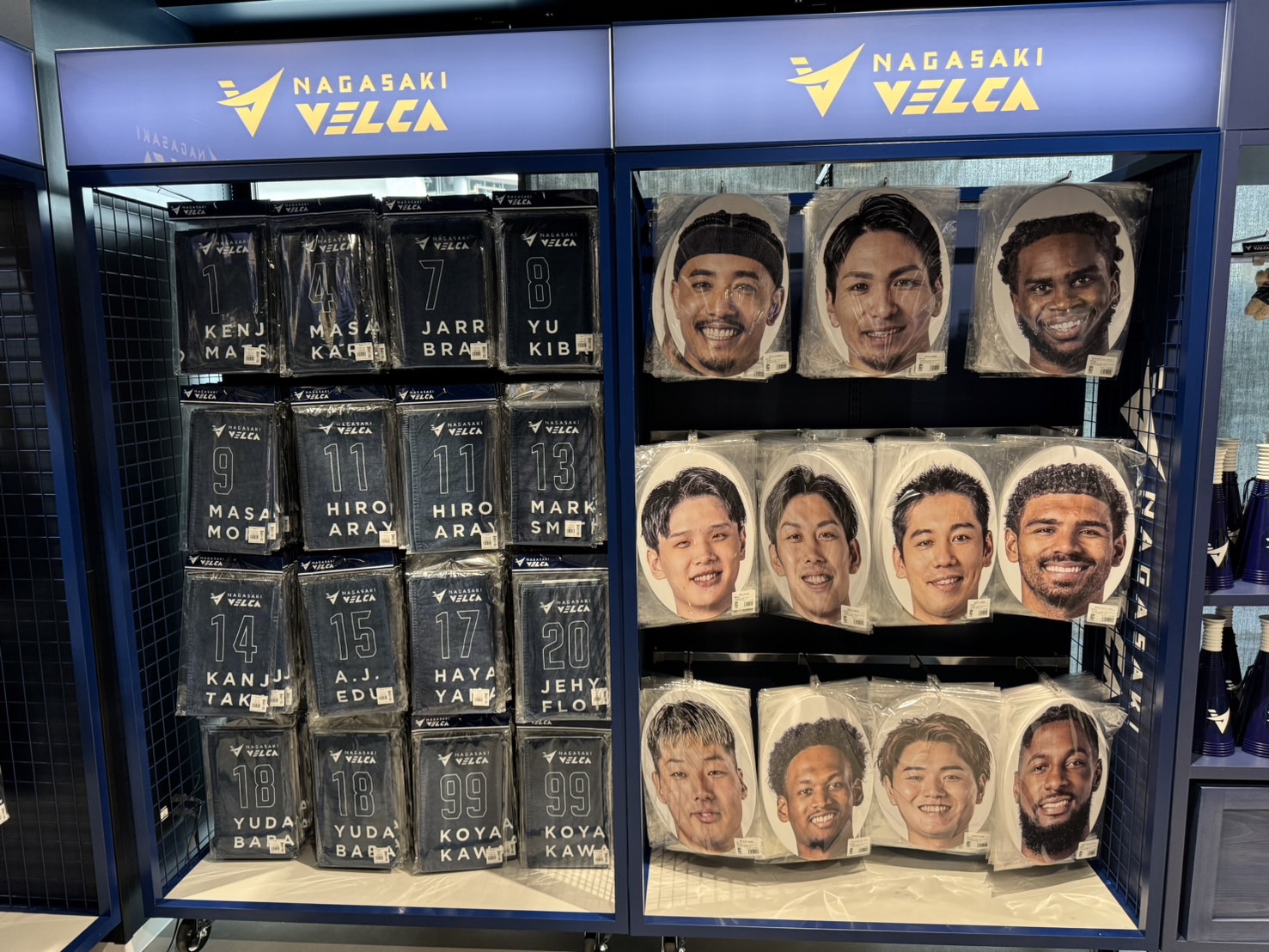 長崎ヴェルカ名物・顔パネル